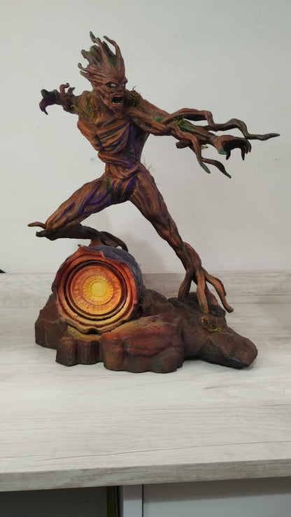 Diorama de Rocket y Groot